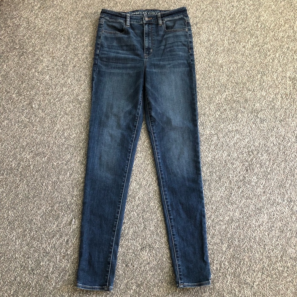 American Eagle Highest Rise Jeggings Sz 10 X Long